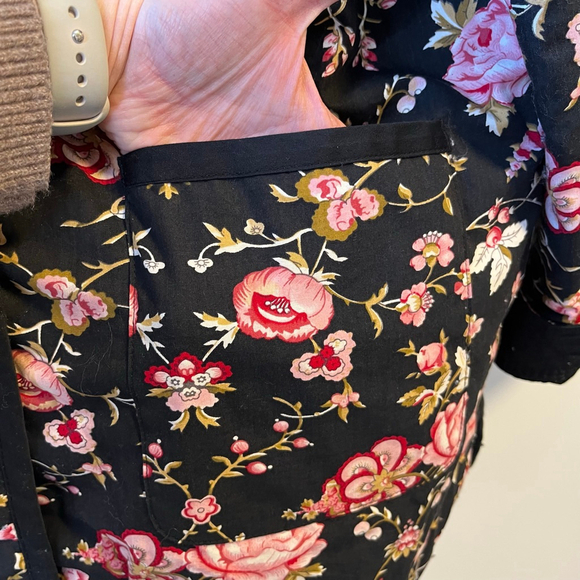 Vintage Reversible Quilted Barn Coat Cottagecore Barbour Style 90s Y2K fits M–XL - Picture 14 of 15